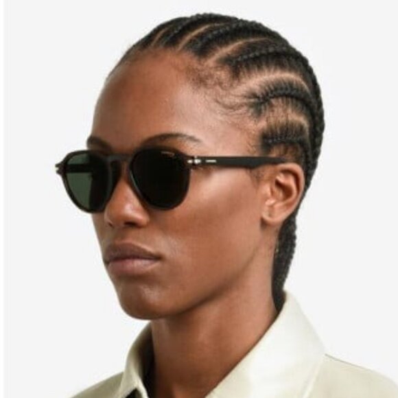 NEW CARRERA 314/S 0807 SUNGLASSES UNISEX BLACK ROUND EYEWEAR - Picture 7 of 7